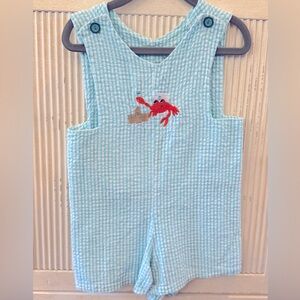 Blue/white Jon Jon, size 18M